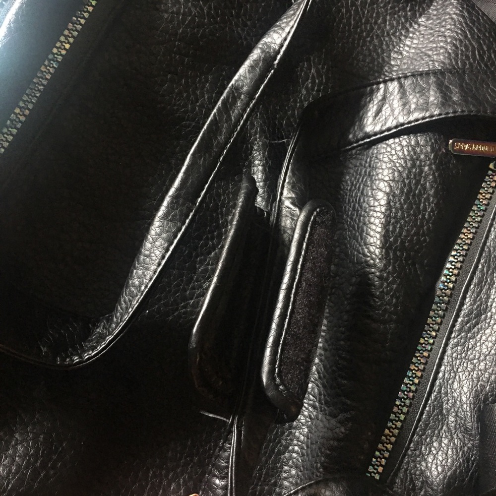 SPRAYGROUND Iridescent Black Leather Duffle Bag - Picture 5 of 16